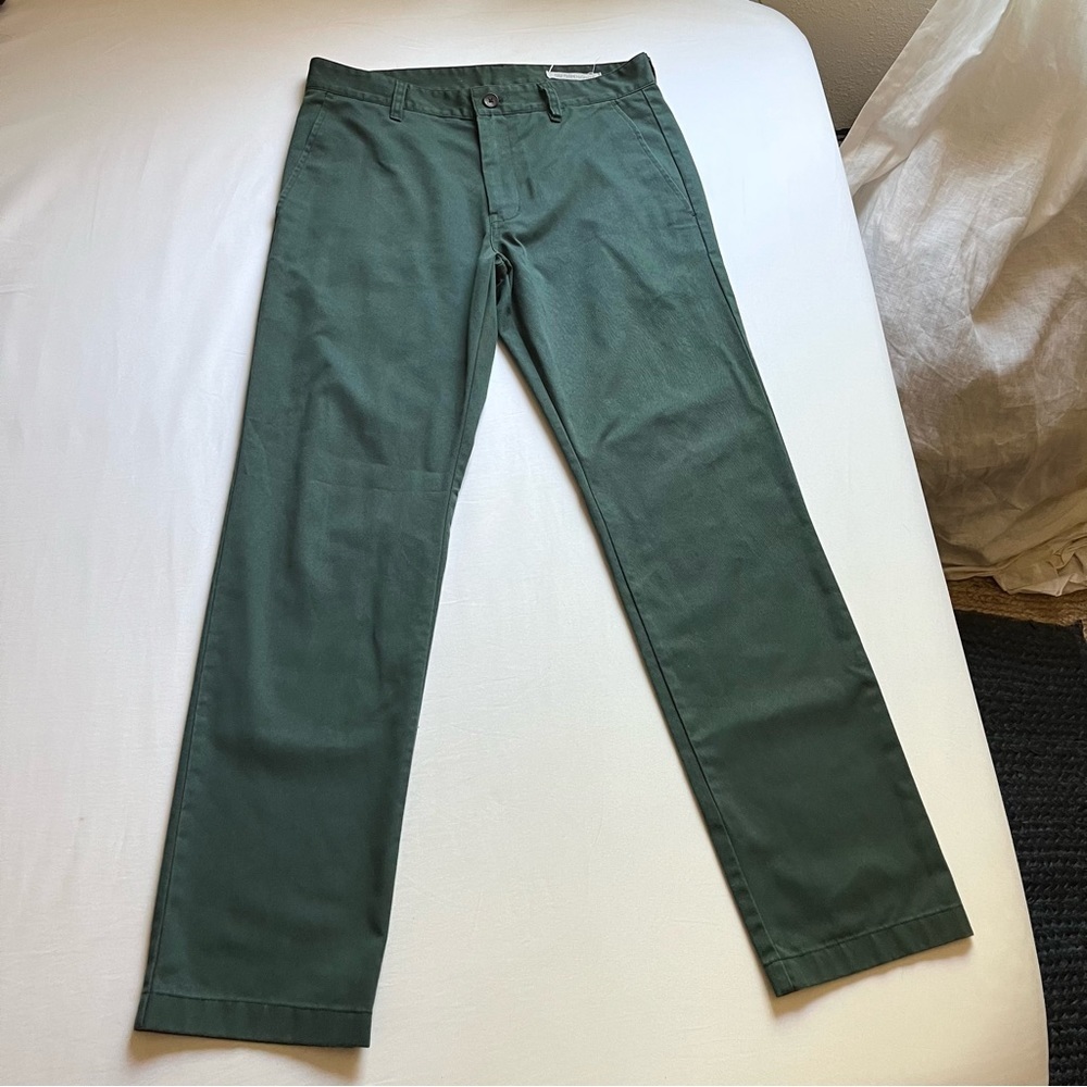 OUTERKNOWN forest green straight leg cropped pants